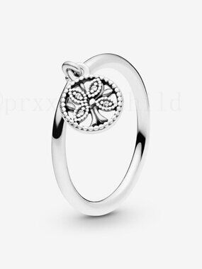 Pandora Dangling Family Tree Ring